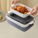 Maxbell Baking Dish Cooking Sturdy Deep Cooking Plate for Microwave Daily Use Dinner