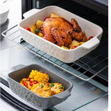 Maxbell Baking Dish Cooking Sturdy Deep Cooking Plate for Microwave Daily Use Dinner