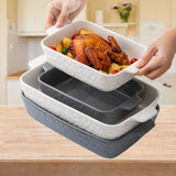 Maxbell Baking Dish Cooking Sturdy Deep Cooking Plate for Microwave Daily Use Dinner