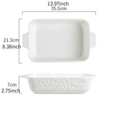 Maxbell Baking Dish Sturdy Convenient Cooking Casserole Dish for Oven Banquet Dinner