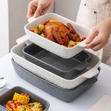 Maxbell Baking Dish Sturdy Convenient Cooking Casserole Dish for Oven Banquet Dinner