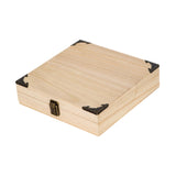 Maxbell Puer Tea Container Empty Wooden Storage Box for Sweeteners Beverage Supplies