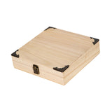 Maxbell Puer Tea Container Empty Wooden Storage Box for Sweeteners Beverage Supplies
