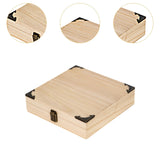 Maxbell Puer Tea Container Empty Wooden Storage Box for Sweeteners Beverage Supplies