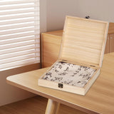 Maxbell Puer Tea Container Empty Wooden Storage Box for Sweeteners Beverage Supplies