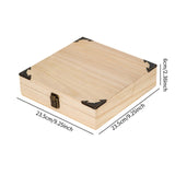 Maxbell Puer Tea Container Empty Wooden Storage Box for Sweeteners Beverage Supplies