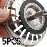 5Pcs Kitchen Sink Stopper Gasket Sealing Gasket Kitchen Strainer Basket Plug Flat gasket