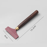 Maxbell Wiper Tea Scraping Tool Wooden Tea Leaf Brush for Office Apartment Household XL