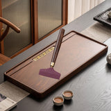 Maxbell Wiper Tea Scraping Tool Wooden Tea Leaf Brush for Office Apartment Household XL