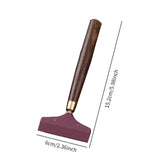 Maxbell Wiper Tea Scraping Tool Wooden Tea Leaf Brush for Office Apartment Household XL