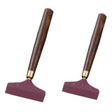 Maxbell Wiper Tea Scraping Tool Wooden Tea Leaf Brush for Office Apartment Household XL
