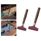 Maxbell Wiper Tea Scraping Tool Wooden Tea Leaf Brush for Office Apartment Household XL