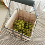 Maxbell Jute Storage Basket Carry Handle Easter Candy Basket for Home Clothes Flower