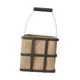 Maxbell Jute Storage Basket Carry Handle Easter Candy Basket for Home Clothes Flower