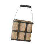 Maxbell Jute Storage Basket Carry Handle Easter Candy Basket for Home Clothes Flower