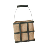 Maxbell Jute Storage Basket Carry Handle Easter Candy Basket for Home Clothes Flower