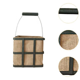 Maxbell Jute Storage Basket Carry Handle Easter Candy Basket for Home Clothes Flower