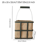 Maxbell Jute Storage Basket Carry Handle Easter Candy Basket for Home Clothes Flower
