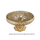 Maxbell 5xGlass Fruit Plate Decorative Fruit Tray Dessert Tray for Bread Pastry Snacks