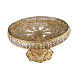 Maxbell 5xGlass Fruit Plate Decorative Fruit Tray Dessert Tray for Bread Pastry Snacks
