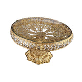 Maxbell 5xGlass Fruit Plate Decorative Fruit Tray Dessert Tray for Bread Pastry Snacks