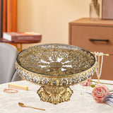 Maxbell 5xGlass Fruit Plate Decorative Fruit Tray Dessert Tray for Bread Pastry Snacks
