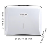 Maxbell 2xTissue Box Plastic Holder Hand Drawn Toilet Paper Box for Home Bathroom Room