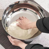 Stainless Steel Basin Kitchen Gadget Cereal Bowl for Grains Beans Vegetables 26CM