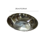 Stainless Steel Basin Kitchen Gadget Cereal Bowl for Grains Beans Vegetables 26CM