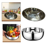 Stainless Steel Basin Kitchen Gadget Cereal Bowl for Grains Beans Vegetables 26CM