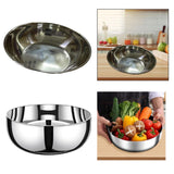 Stainless Steel Basin Kitchen Gadget Cereal Bowl for Grains Beans Vegetables 26CM