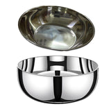 Stainless Steel Basin Kitchen Gadget Cereal Bowl for Grains Beans Vegetables 26CM