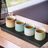 Maxbell Ceramic Teacup Set Portable Collection and Gift for Tea Lovers Gift Friends