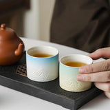 Maxbell Ceramic Teacup Set Portable Collection and Gift for Tea Lovers Gift Friends