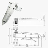 Freezer Cold Storage Door Lock Hinge Accessory for Cold Storage Door Roaster