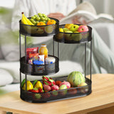 Maxbell Countertop Fruit Basket Countertop Stand Container Metal Wire Storage Basket black