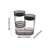 Maxbell Countertop Fruit Basket Countertop Stand Container Metal Wire Storage Basket black