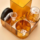 Maxbell Condiment Station Farmhouse Condiment Organizer for Kitchen Sugar Tea Pantry