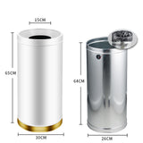 Maxbell Outdoor Trash Can Freestanding Garbage Disposal Unit for Home Kitchen Office white