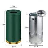 Maxbell Outdoor Trash Can Freestanding Garbage Disposal Unit for Home Kitchen Office green