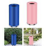 Maxbell Outdoor Trash Can 35L Storage Barrel Commercial Bin for Office Kitchen Hotel blue