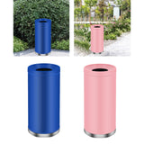 Maxbell Outdoor Trash Can 35L Storage Barrel Commercial Bin for Office Kitchen Hotel blue