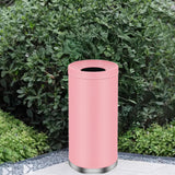 Maxbell Outdoor Trash Can 35L Storage Barrel Commercial Bin for Office Kitchen Hotel pink