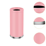 Maxbell Outdoor Trash Can 35L Storage Barrel Commercial Bin for Office Kitchen Hotel pink