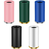 Maxbell Outdoor Trash Can 35L Storage Barrel Commercial Bin for Office Kitchen Hotel pink