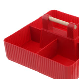 Maxbell Divided Serving Tray with Lid Dustproof for Chinese New Year Wedding Kitchen red and 1 layer