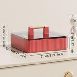 Maxbell Divided Serving Tray with Lid Dustproof for Chinese New Year Wedding Kitchen red and 1 layer