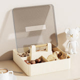 Maxbell Divided Serving Tray with Lid Dustproof for Chinese New Year Wedding Kitchen red and 1 layer