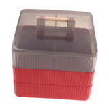Maxbell Divided Serving Tray with Lid Dustproof for Chinese New Year Wedding Kitchen red 3 layer