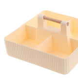 Maxbell Divided Serving Tray with Lid Dustproof for Chinese New Year Wedding Kitchen Cream 1 layer